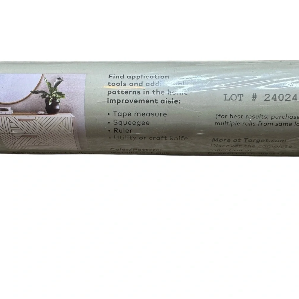 Project 62 - Metallic Leaf Peel & Stick Wallpaper Pink - Project Pink